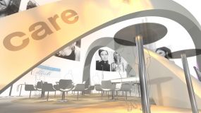 Biogen-Idec Messestand Bild